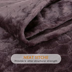 TOONOW Fleece Blanket Super Soft Cozy Throw Blanket 50" x 60", Lightweight Fuzzy Comfy Textured Flannel Blanket Warm Plush Throw Blankets for Couch, Sofa, Bed, Purple