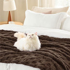 Bedsure GentleSoft Brown Throw Blanket for Couch - Super Soft Cozy Blankets Gifts for Kids Girls, Cute Small Fleece Throws for Bedroom Home Decor, 50x70 Inches
