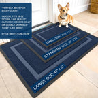 OLANLY Front Door Mat Outside 71x23, All-Season Heavy-Duty Rubber Doormat
