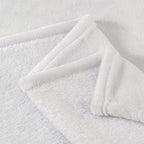 BEDELITE Fleece Blanket Soft Plush King Size Bed Blanket White 108"x90"