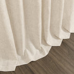 Linen Curtains for Living Room 72 Inches Long Modern Farmhouse Decor Light Filtering Semi Sheer Curtain Back Tab Neutral Luxury Rustic Burlap Coastal Drapes for Bedroom Office 52x72, 2 Panels