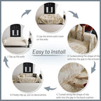 MYSKY HOME Couch Cover for Sectional Sofa Set for Dog Cat Pets Abstract Geometric Furniture Sofa Cover Washable Couch Cover 3 Seat Sofa Chenille Couch Protector Multi-Use Throw Blanket, 71" X134"
