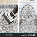 HEBE Hallway Runner Rug 2'x8', Washable Non Slip Kitchen Rug Runner