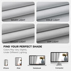 Joydeco White Curtains 108 Inches Long 2 Panels Set, Thermal Insulated Long Curtains& Drapes 2 Burg, Room Darkening Grommet Drapes for Living Room Bedroom Window (W52 x L108 Inch, Greyish White)