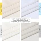 NICETOWN Sheer Curtains for Living Room 96 inches Long, Grommet Casual Style Airy & Breathable with Light Filtering Drapes for Bedroom/Living Room, W54 x L96, Natural, 2 Panels