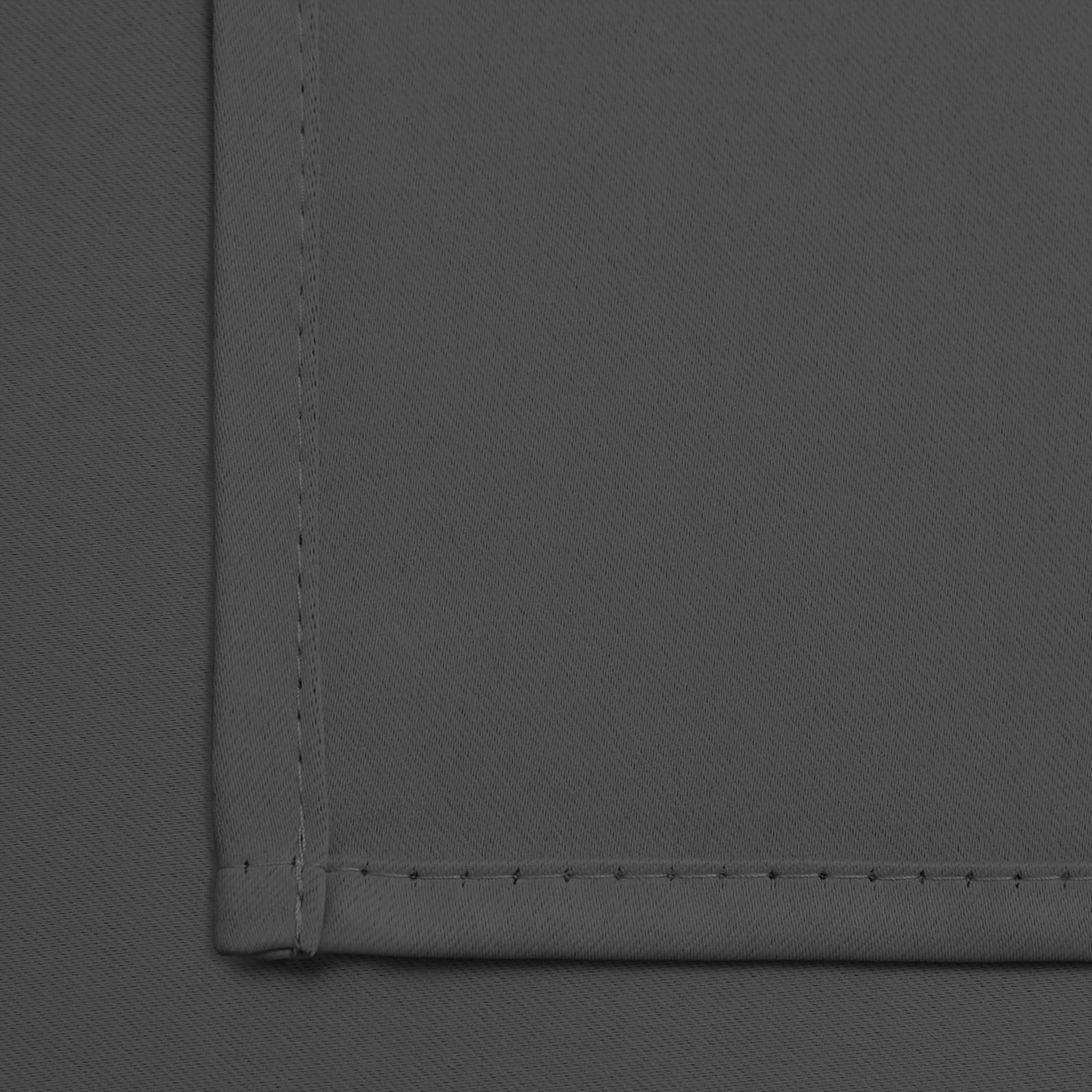 Yakamok Blackout Curtains 38x72 inch Charcoal Grey Thermal Drapes-Bedroom