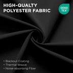 Joydeco Blackout Patio Sliding Door Curtains, Privacy Room Divider Curtains