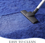 Chicrug Soft Runner Rug for Bedroom Living Room Plush Fluffy Rugs 2x6 Feet, Shag Furry Runner Rug Carpet Non Shedding for Nursery Children Kids Girls Room Home Decorative, Navy