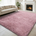 yulidayang 5x8 Shag Area Rug for Bedroom,Blush Fluffy Rugs for Living Room