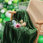 inhand Fleece Twin Blanket for Bed Green Throw Blanket for Couch Super Soft Cozy Warm Blankets and Throws Lightweight Fuzzy Large Blanket for Sofa Bed Office,60x90 inches