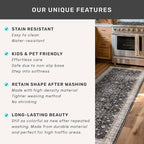 Boho Black Rug for Living Room - Washable 10x12 Area Rug, Dining Room Rugs for Under Table, Soft Low Pile Carpet for Bedroom - Farmhouse Decor, Non-Slip & Stain Resistance