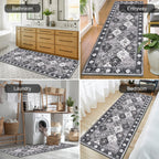 HEBE Hallway Runner Rug 2'x6', Washable Non Slip Kitchen Rug Runner