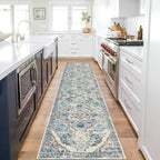 HEBE Hallway Runner Rug 2'x8', Washable Non Slip Kitchen Rug Runner