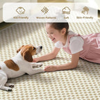 YDKGL 2x8 ft Hallway Runner Rug Extra Long Boho Woven Kitchen Runner Rugs Mat Non Slip Washable, Soft Entryway Laundry Hall Floor Runner Carpet for Indoor Backdoor Bedroom Hallway Living Room, Beige