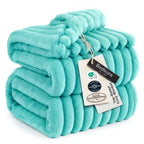 Bedsure Soft Cal King Size Blanket for Bed Blue Fog 102"x96"