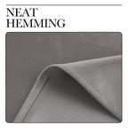 NICETOWN Room Darkening Cafe Satin Curtains for Small Windows, 42" Wide by 63" Long, 2 Panels, Chrome Gray, Rod Pocket Privacy Blackout Drapes for Play Room