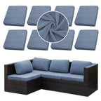 SUKAIKEQA 8PCS Patio Cushion Covers.Patio Furniture Couch SeatSlipcovers