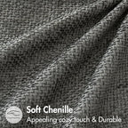 MIULEE Pack of 2 Couch Throw Pillow Covers 18x18 Inch Dark Gray Modern Boho Accent Decorative Pillow Covers Soft Polyester Farmhouse Cushion Covers for Home Decor Bed Sofa Living Room