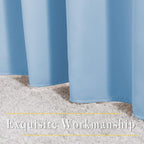 NICETOWN Blue Bedroom Blackout Curtains - Functional Blackout Draperies and Drapes Window Panels, Thermal Insulated, 52 inches x 45 inches, Set of 2 Panels, Blue