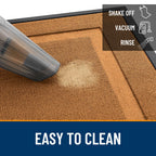 OLANLY Front Door Mat Outside 35x23, All-Season Heavy-Duty Rubber Doormat