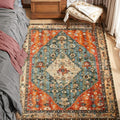 SERISSA 3x5 Washable Non Slip Boho Area Rug for Bedroom