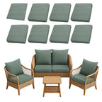 SUKAIKEQA 8PCS Patio Cushion Covers.Patio Furniture Couch SeatSlipcovers