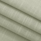 Linen Blend Sage Green Curtains 63 inch Length 2 Panels for Bedroom Back Tab Light Filtering Semi Sheer Drapes Linen Cotton Textured Light Green Airy Modern Farmhouse Living Room Sage Aesthetic Decor