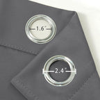 LEMOMO Frost Grey Blackout Curtains 66 x 63 Inch Length/Set of 2 Curtain Panels/Thermal Insulated Room Darkening Blackout Curtains for Bedroom