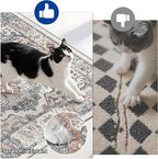 4 Pieces Kitchen Rug Set: Washable Water Resisitant Carpet for Sink Stove Area Soft Floor Mats with Non-Slip Backing for Bathroom Low-Pile Runners for Family with Elderly Dogs(2x3+2x4+2x5+2x6,Brick)