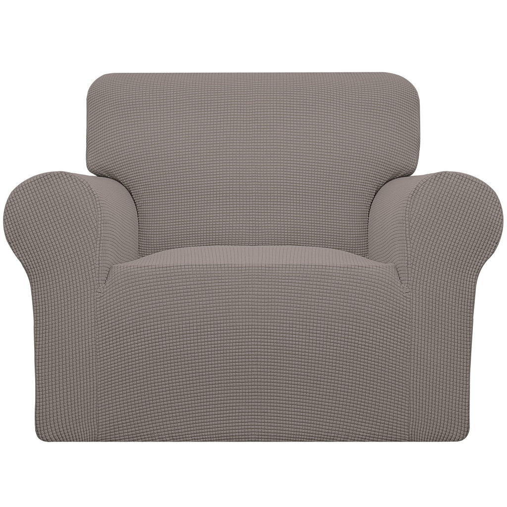 Easy-Going Stretch Oversized Chair Slipcover with Arm Washable Taupe