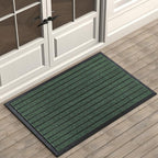 ubdyo Extra Durable Door Mat - Dirt Trapping Outdoor Welcome Mats - Non-Slip Outdoor Indoor Entrance - Low Profile Front Doormat (47" x 32", Bright Green)