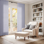 Nanspring Lavender Purple Linen Curtains 90 Inches Long for Living Room Boho Decor Light Filtering Semi Sheer Curtain Back Tab and Rod Pocket Modern Luxury Drapes for Bedroom Office 52x90, 2 Panels
