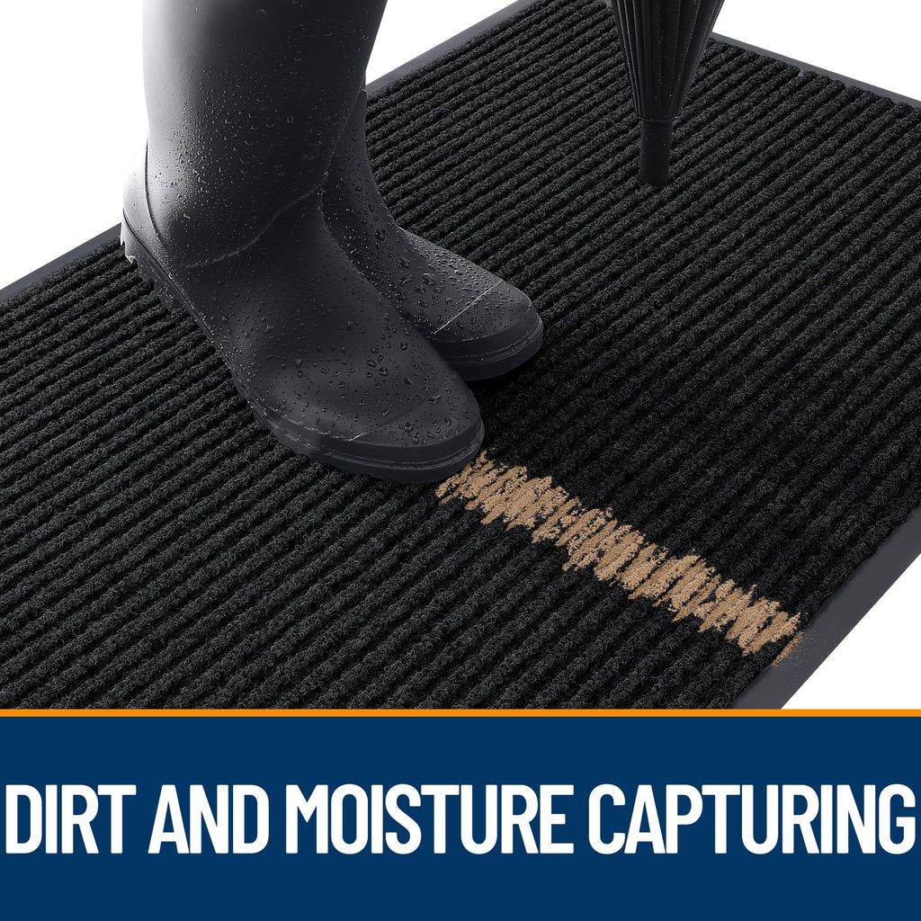 OLANLY Front Door Mat 47x23, Waterproof Heavy-Duty Indoor Outdoor Doormat