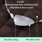 Reversible Oversized Sofa Covers Couch Cover Furniture Protector for Dogs Elastic Straps Water Resistant(XLSofa Chocolate/Taupe)