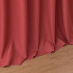 Christmas Red Linen Curtains 108 Inches Long for Living Room Light Filtering Semi Sheer Curtain Back Tab Vintage Neutral Rustic Home Decor Floor to Ceiling High Window for Bedroom 52x108,2 Panels