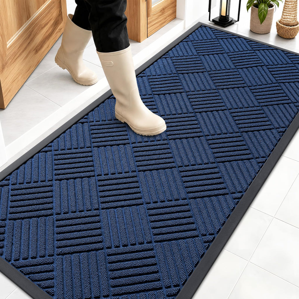 OLANLY Front Door Mat Outside Entrance 59x23, Waterproof Heavy-Duty Doormat