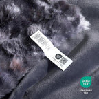 Cozy Bliss Faux Fur Throw Blanket for Couch, Fuzzy Soft Plush Thick Bubble Blanket for Sofa Bedroom Living Room, 60 * 80 Inches Tie Dye Black