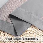 OVZME Grey Sheer Curtains - 96" Inch Length 2 Panels Set, Light Filtering Soft Rod Pocket Voile Drapes for Living Room/Bedroom, Each 42" W x 96" L