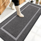 OLANLY Front Door Mat Outside 59x20, All-Season Heavy-Duty Rubber Doormat