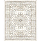 Area Rugs 8x10 for Living Room,Washable Boho 8x10 Area Rugs for Bedroom,Non Slip Carpet for Kitchen, Dining Room, Indoor, Kids Playroom Soft Low-Pile Rug, Thickness 0.2 Inches, Beige/Neutral