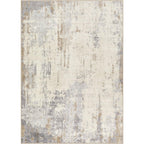 UERMEI 5x7 Area Rug Living Room Rugs - Washable Neutral Modern Abstract Soft Thin Rug Indoor Floor No Slip Rug Carpet for Bedroom Under Dining Table Home Office Decor - Light Brown/Gray