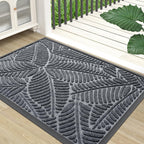 Colorxy Waterproof Front Doormat, Sturdy Natural Rubber Door Mat, 59x20