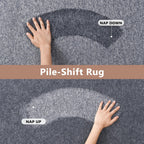 5x7 Grey Blue/White Area Rug Non-Slip Washable Soft for Living Room Bedroom