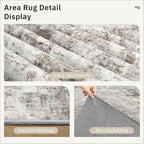 Soalmost Abstratc Runner Rug 2x5 Washable Kitchen Entry Runners Pink/Grey