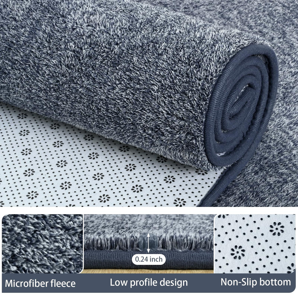 AROGAN 6x9 Area Rugs for Living Room Non Slip Dorm Bedroom Rug, Blue