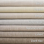 Topfinel Cream Linen Blackout Curtains 84 Inch Long for Bedroom Living Room, Ivory Pinch Pleat Back Tab Full Blackout Drapes Farmhouse Boho Curtains for Window, White Neutral Curtains 52" X 84" 7 FT