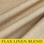 NICETOWN 100% Absolutely Blackout Linen Curtains with Thermal Insulated White Liner, Camel, W42 x L90, 2 Panels, Long Curtains 90 inch Length for Patio Door, Doorway, Office, Overnight Shiftworker