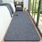AROGAN Washable 2x6 Runner Rug for Hallway, Long Runner Rugs wtih Soft Memory Foam for Bedroom, Non Slip Backing Carpet Runners for Hallways, Kitchen, Bathroom, Entryway Home Decor, Navy Blue