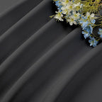 CUCRAF Dark Grey Blackout Curtains 108 inch Length 2 Panels Set, Rod Pocket Room Darkening Drapes for Bedroom Living Room, Insulated Thermal Light Blocking Window Curtain (W52 x L108 Inch)