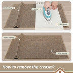 BEQHAUSE Kitchen Runner Rugs 24"x60", Non-Slip Kitchen Mats for Floor, Super Absorbent and Stain Resistant Kitchen Rug, Machine Washable Rugs for Kitchen, Hallway, Laundry & Sink, Taupe